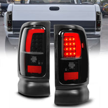 Load image into Gallery viewer, For 94-01 Dodge Ram 1500 2500 3500 Smoke Black LED Tube Tail Lights Pair L+R