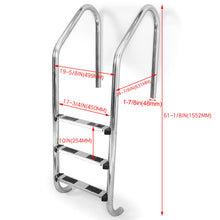 Load image into Gallery viewer, Aqua Select 3-Step Stainless Steel Swimming Pool Ladder For In-Ground Pools
