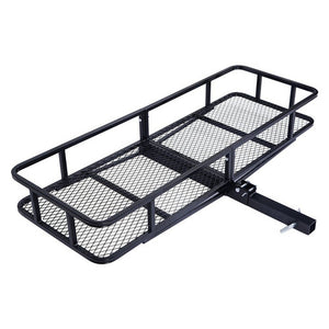 Folding Hitch Mount Cargo Carrier Rack Rear Luggage Basket For Car SUV Truck