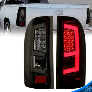 LED Tube Tail Light Brake Lamp BLK For 07-13 Chevy Silverado 1500