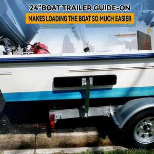 2 x Boat Trailer 2' Side Guide Bunk Board Guide-On w/ Carpet-padded Boards