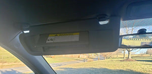 Gray Left Driver Side Sun Visor for Honda Civic 06-11 EX LX Sedan SI Coupe