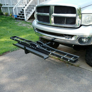 Motorcycle Carrier Hitch Mount Hauler Rack - Steel - Dirt Bike MX Scooter