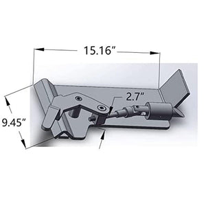 Weld-On Skid Steer Loader Latch Box Tractor Quick Attach Conversion Adapter