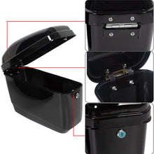 Load image into Gallery viewer, Black Motorcycle Hard Saddle Bags w/ Mounting Hardware For Cruisers US