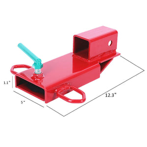 2 Inches Clamp On Forklift Hitch Receiver Pallet Fork Trailer Towing Adapter